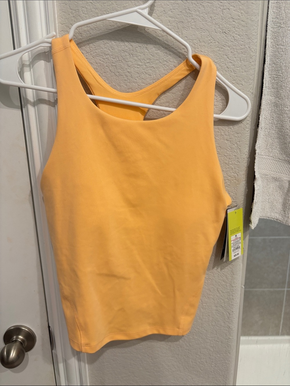 Orange workout top